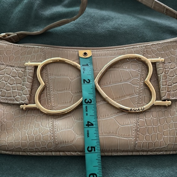 Xoxo faux croc skin leather yak shoulder bag with gold hardware - Picture 7 of 14